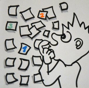 Pick Up Three Post–Its